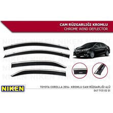 Toyota Corolla 2013-2018 Kromlu Cam Rüzgarlığı