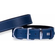 TeknoKapsül Konfor Deri Köpek Boyun Tasması Siyah 4X57 65 cm