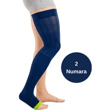 Mediven Rehab One Dizüstü Varis Çorabı - Ccl1 - Burnu Açık - Lime/mavi - 2 Numara