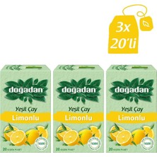 Doğadan Yeşil Çay Limonlu 20'li x 3