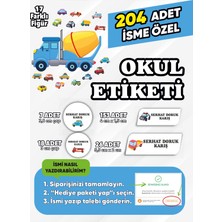 İsg Tabelam Kişiye Özel Okul Etiketi Seti /v3