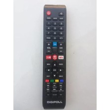 Herz Digipoll ile Uyumlu Model 32 Dp-1 43 Dp-1 Android Tv Kumanda