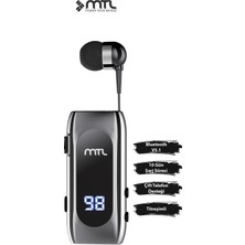 Mtl Makaralı Bluetooth Kulaklık Digital Göstergeli Çift Telefon Destekli MT982