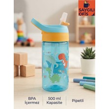 Globox Saygılofis 3114 Desenli Matara 500 ml Sevimli Dinazorlar