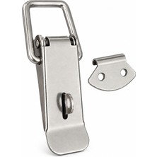 Badem10 Sandık Klipsi Asma Kilit Uyumlu Büyük 9 cm Metal Kilit Gergi Mandalı Sandık Kutu Kilitleme Aparatı