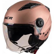 Ncr Air Çenesiz Kask Rose Gold (Ece Belgeli)