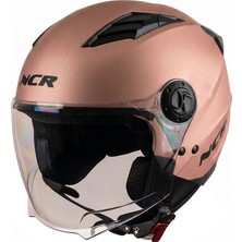 Ncr Air Çenesiz Kask Rose Gold (Ece Belgeli)