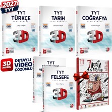 3D Yayınları 2027 Tyt 3D Türkçe-Tarih-Coğrafya-Felsefe-Din Detaylı Video Çözümlü Soru Bankası Seti
