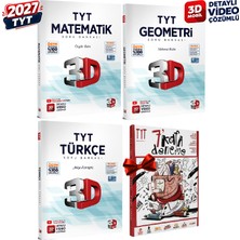 3D Yayınları 2027 Tyt 3D Türkçe-Matematik-Geometri Detaylı Video Çözümlü Soru Bankası Seti