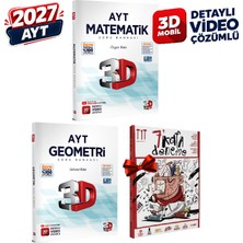 3D Yayınları 2027 Ayt 3D Matematik-Geometri Detaylı Video Çözümlü Soru Bankası Seti
