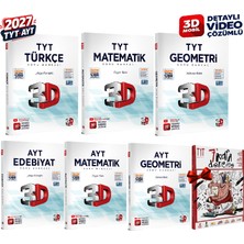 3D Yayınları 2027 Tyt-Ayt 3D Türkçe(Edebiyat)-Matematik-Geometri Detaylı Video Çözümlü Soru Bankası Seti