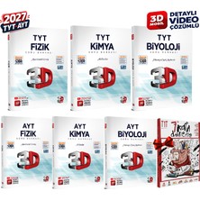 3D Yayınları 2027 Tyt-Ayt 3D Fizik-Kimya-Biyoloji Detaylı Video Çözümlü Soru Bankası Seti