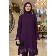 Elben Moda Tesettür Takım Tunik ve Pantolon 2'li Takım