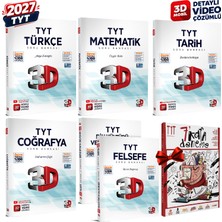 3D Yayınları 2027 Tyt 3D Türkçe-Matematik-Tarih-Coğrafya-Felsefe-Din Detaylı Video Çözümlü Soru Bankası Seti
