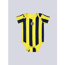 Fenerbahçe Sarı Lacivert Çubuklu Bebek Body