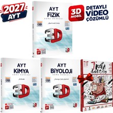 3D Yayınları 2027 Ayt 3D Fizik-Kimya-Biyoloji Detaylı Video Çözümlü Soru Bankası Seti