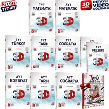 3D Yayınları 2027 Tyt-Ayt 3D Türkçe-Matematik-Tarih-Coğrafya-Felsefe-Din Detaylı Video Çözümlü Soru Bankası Seti