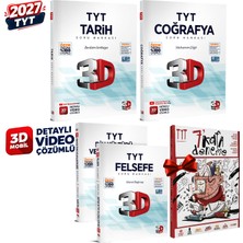 3D Yayınları 2027 Tyt 3D Tarih-Coğrafya-Felsefe-Din Detaylı Video Çözümlü Soru Bankası Seti