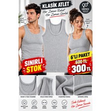 As Yıldız Unisex Gri Kaşkorse Atlet %100 Pamuk - %50 Indirim