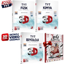 3D Yayınları 2027 Tyt 3D Fizik-Kimya-Biyoloji Detaylı Video Çözümlü Soru Bankası Seti
