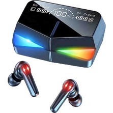 Technio M28 Tws Kablosuz Bluetooth 5.3 Oyuncu Kulaklığı - Düşük Gecikmeli Game/music Çift Modlu, Rgb Işıklı Powerbank Özellikli Şarj Kutulu LED Göstergeli