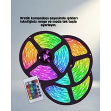 Hsc Bilişim Esnek Rgb Smart Şerit LED Işık 5 Metre Uzaktan Kumandalı