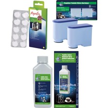 CA6700 Espresso Bakım Seti – 2’li Aquaclean + 10 Tablet Yağ Çözücü + Kireç Çözücü