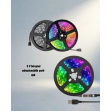 Hsc Bilişim Dekoratif Rgb Smart Şerit LED 5 Metre Tv Arkası Işıklı