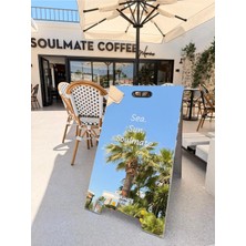 Store Aynalı Krom Kaldırım Tabelası - Kişiye Özel A Tipi Reklam Panosu 54 x 90 cm