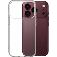 Case World Apple iPhone 18 Promax ile Uyumlu Kapak 1mm Şeffaf Süper Silikon Kılıf