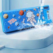 Mj Toys Çok Fonksiyonlu Kalem Kutusu Kalemlik Çok Bölmeli Kalemlik Sevimli Uzay Unicorn Temalı Otomatik Kalemlik Hesap Makinesi Kalemlik
