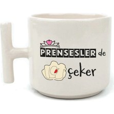 Mor Mürekkep Prensesler De Nah Çeker Beyaz Kulplu T Mizahi Hediyesi Bardak Kupa Fincan Mug
