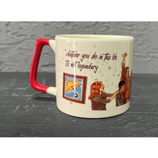 Mor Mürekkep How I Met Your Mother Kırmızı Kulplu Prime Ofis Hediyesi Bardak Kupa Fincan Mug