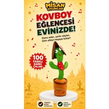 Misan 100 Türkçe Şarkılı Dans Eden Konuşan Ses Taklit Eden Interaktif Peluş Kaktüs Oyuncak – Tüm Modeller