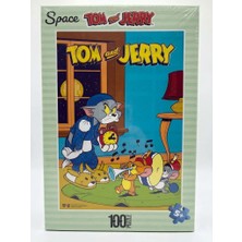 Space License Tom ve Jerry 100 Parça Puzzle – Koleksiyonluk Yapboz