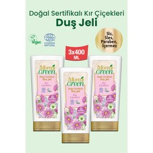 3'lü Set Mom's Green Doğal Sertifikalı Duş Jeli - Kır Çiçekleri 400 ml Ecocosmos