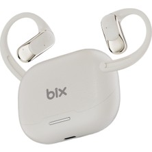 Bix Ows5 Enc Gürültü Engelleme Özellikli 4 Mikrofonlu Bluetooth 6.0 Open Ear Ergonomik Kulak Kancalı Kablosuz Kulaklık