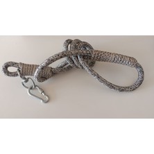 Ds Premium Dağcı Ipli Şok Emicili Köpek Gezdirme Tasması - Vidalı Karabinalı Dayanıklı Halat Tasma (120 Cm)