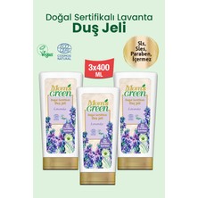 3'lü Set Mom's Green Doğal Sertifikalı Duş Jeli -Lavantalı 400 ml x 3 Adet Ecocosmos