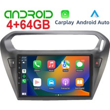 Exvol Peugeot 301 Citroen C Elyese Android Multimedya 4GB/64GB Carplay Hd 9 Inc IPS Park Kamerası Hediye