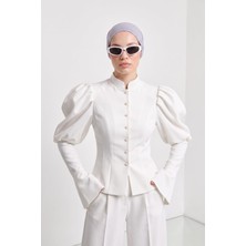 Aisha's Design Arka Büzgü Detaylı Şifon BONE,B-102S