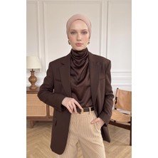 Aisha's Design Arka Büzgü Detaylı Şifon BONE,B-102S