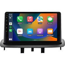 Exvol Renault Megane 3 Android Multimedya Carplay 9 Inc Hd IPS Ekran 4GB/64GB Kamera Hediyeli