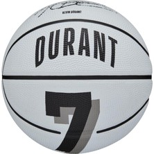 Wılson Nba Oyuncu Simgesi Mini Basketbol - Kevin Durant, Mini Boyut, Beyaz/siyah