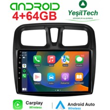 Exvol Renault Symbol 4GB/64GB Android Multimedya Carplay 9 Inc Hd IPS Kamera Hediyeli