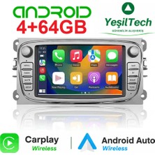 Exvol Ford Focus C Max Kuga Multimedya 4GB/64GB Carplay 7 Inc Hd IPS Ekran Android Park Kamerası Hediyeli
