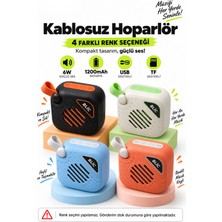 Seyoni Taşınabilir Kablosuz Bluetooth Hoparlör 6W 1200 Mah USB Tf Kart Type-C Şarj