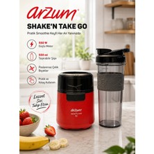 Arzum AR1211 Shake'n Take Go 550 W Kişisel Blender - Kırmızı
