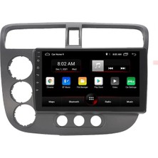 Exvol Honda Civic Vtec Android Multimedya 2GB/32GB Carplay 9 Inc Hd IPS Ekran Kamera Hediyeli