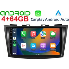 Exvol Suzuki Swift Android Multimedya 4GB-64GB 2011-2016 Carplay 9 Inc IPS Hd Kamera Hediyeli